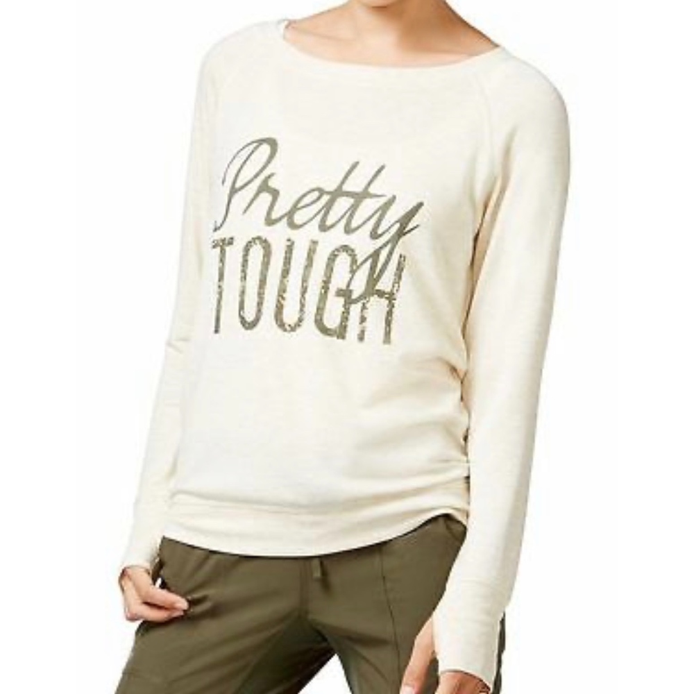 Ideology open- back 'pretty tough' long sleeve tee